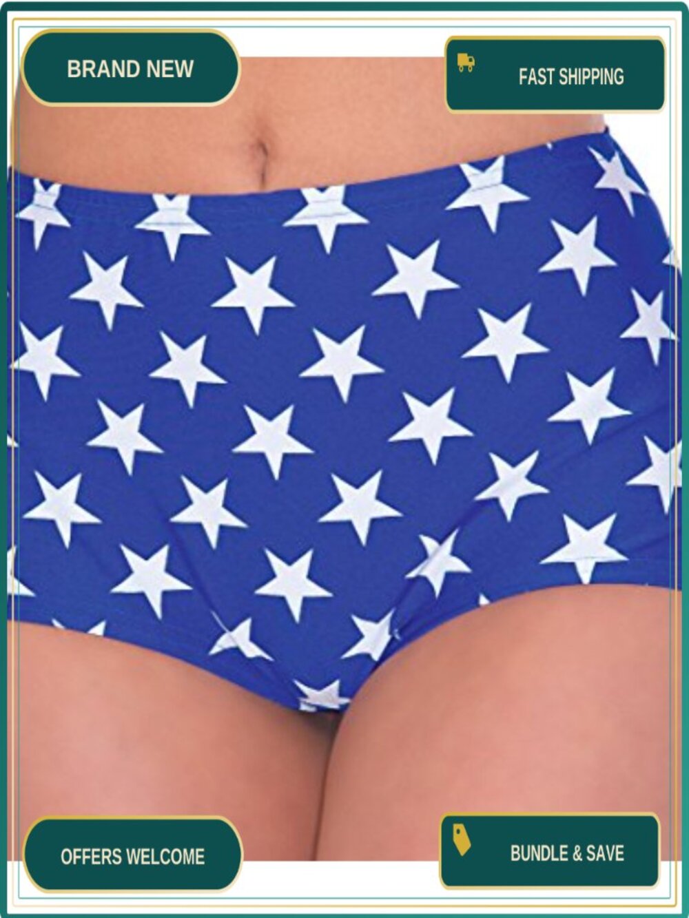Wonder Woman Boy Shorts Costume Bottoms Cosplay Halloween Women's